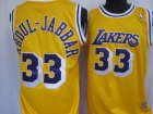 nba los angeles lakers #33 abdul-jabbar m&n yellow