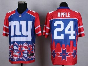Nike New York Giants #24 Eli Apple Blue Mens Stitched NFL Elite Noble Fashion Jersey