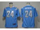 NEW NFL San Diego Chargers #24 Ryan Mathews lt.blue Jerseys(Game)