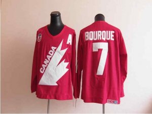 Team Canada #7 Bourque Throwback red