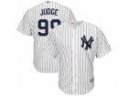 Mens Yankees #99 Aaron Judge White Cool Base Jersey
