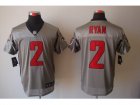 Nike NFL Atlanta Falcons #2 Matt Ryan Grey Shadow Jerseys