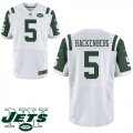 Mens New York Jets #5 Christian Hackenberg White Elite Jersey