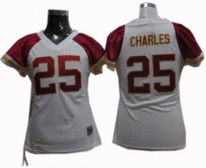 women Kansas City Chiefs #25 Jamaal Charles jersey white