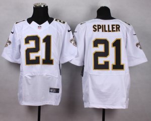 Nike New Orleans Saints #21 C.J. Spiller White Jerseys(Elite)