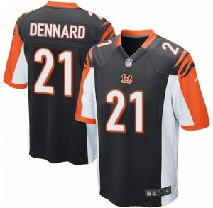 Men\'s Nike Cincinnati Bengals #21 Darqueze Dennard Game Black Team Color NFL Jersey