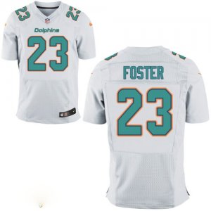 Mne Miami Dolphins #23 Adrian Foster Aqua White Elite Jersey