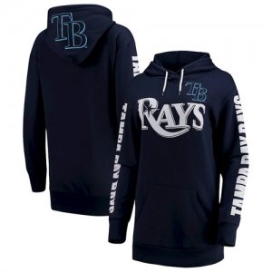 Tampa Bay Rays G III 4Her by Carl Banks Women\'s Extra Innings Pullover Hoodie Navy
