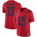 Arizona Wildcats 13 Brandon Dawkins Red College Football Jersey