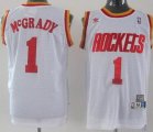 nba Houston Rockets #1 McGrady White Swingman