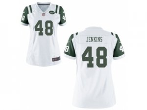 Womens Nike New York Jets #48 Jordan Jenkins White NFL Jersey