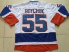 New York Islanders #55 BOYCHUK white-blue jerseys