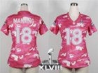 2014 super bowl xlvii nike women nfl jerseys denver broncos #18 manning pink[fashion camo]