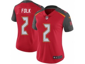 Women Nike Tampa Bay Buccaneers #2 Nick Folk Red Team Color Vapor Untouchable Limited Player NFL Jersey