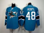 NHL San Jose Sharks #48 Tomas Hertl blue jerseys[2014 new stadium]