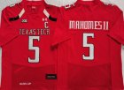 Texas Tech Red Raiders #5 Patrick Mahomes II Red C Patch College Football Jersey