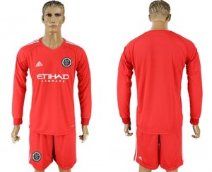 2018-19 New York City FC Red Goalkeeper Long Sleeve Soccer Jersey