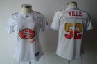 women nfl san francisco 49ers #52 willis white[2011 fem fan]