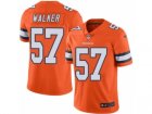 Mens Nike Denver Broncos #57 Demarcus Walker Limited Orange Rush NFL Jersey