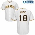 Men's Majestic Pittsburgh Pirates #18 Jon Niese Replica White Home Cool Base MLB Jersey