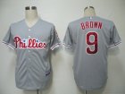 MLB Philadephia Phillies #9 Brown Grey[Cool Base]