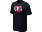 NHL Montreal Canadiens Big & Tall Logo Black T-Shirt