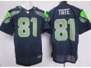 Nike NFL Seattle Seahawks #81 Golden Tate Blue Jerseys(Elite)