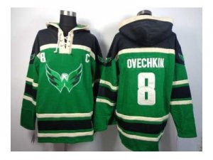 nhl jerseys washington capitals #8 alex ovechkin green[pullover hooded sweatshirt patch c]