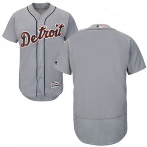 2016 Men Detroit Tigers Majestic Gray Flexbase Authentic Collection Team Jersey