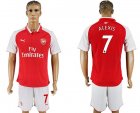 2017-18 Arsenal 7 ALEXIS Home Soccer Jersey