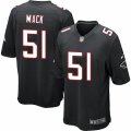 Mens Nike Atlanta Falcons #51 Alex Mack Game Black Alternate NFL Jersey