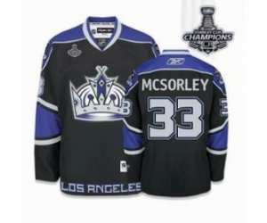nhl jerseys los angeles kings #33 mcsorley black[2014 Stanley cup champions][third]