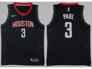 Men Houston Rockets #3 Chris Paul Black NBA Swingman Jersey