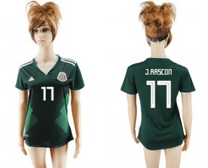 Mexico 11 J. RASCON Home 2018 FIFA World Cup Women Soccer Jersey