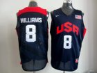 2012 usa jerseys #8 willirms Blue NBA Jerseys