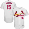 Mens Majestic St. Louis Cardinals #15 Randal Grichuk White Flexbase Authentic Collection MLB Jersey