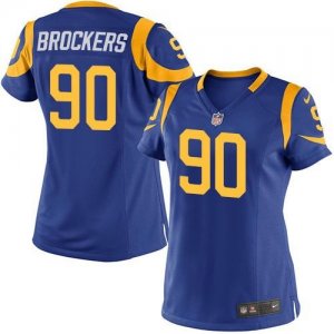 Women Nike St. Louis Rams #90 Michael Brockers Royal Blue Alternate Stitched Jersey