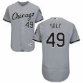 Men's Majestic Chicago White Sox #49 Chris Sale Grey Flexbase Authentic Collection MLB Jersey