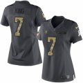 Women's Nike Oakland Raiders #7 Marquette King Limited Black 2016 Salute to Service NFL Jersey
