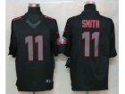 Nike NFL San Francisco 49ers #11 Alex Smith black jerseys[Impact Limited]