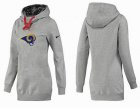 Women St. Louis Rams Logo Pullover Hoodie-050