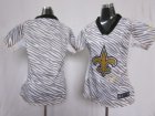 Nike Womens New Orleans Saints blank jerseys[fem fan zebra]