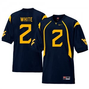 West Virginia Mountaineers #2 Ka\'Raun White Navy College Football Jersey