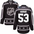 Mens Reebok Vancouver Canucks #53 Bo Horvat Authentic Black Pacific Division 2017 All-Star NHL Jersey