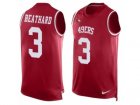 Mens Nike San Francisco 49ers #3 C. J. Beathard Limited Red Player Name & Number Tank Top NFL Jersey