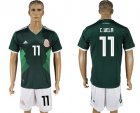 Mexico 11 C. VELA Home 2018 FIFA World Cup Soccer Jersey