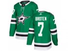 Adidas Dallas Stars #7 Neal Broten Green Home Authentic Stitched NHL Jersey