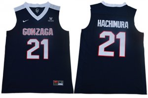 Gonzaga Bulldogs #21 Rui Hachimura Navy College Basketball Jersey
