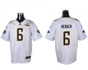 2016 Pro Bowl Nike St. Louis Rams #6 Johnny Hekker white jerseys(Elite)