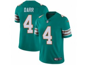 Nike Miami Dolphins #4 Matt Darr Vapor Untouchable Limited Aqua Green Alternate NFL Jersey